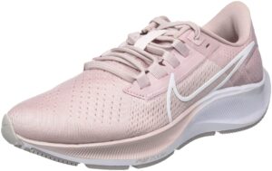 nike women's wmns air zoom pegasus 38 running shoe, champagne white barely rose arctic pink, 6.5