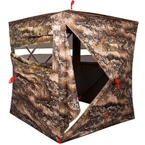 Primal Treestands Wraith 270 Deluxe Blind - 270 Degree One-Way, See-Through Pop-Up Tent 3 Person, Premium Hunting Gear Sporting Good