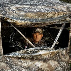 Primal Treestands Wraith 270 Deluxe Blind - 270 Degree One-Way, See-Through Pop-Up Tent 3 Person, Premium Hunting Gear Sporting Good