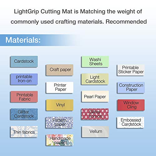 REALIKE 12x12 Cutting Mat for Cricut Maker 3/Maker/Explore 3/Air 2/Air/One(6 Mats), Variety Cut Mats Replacement Accessories for Cricut