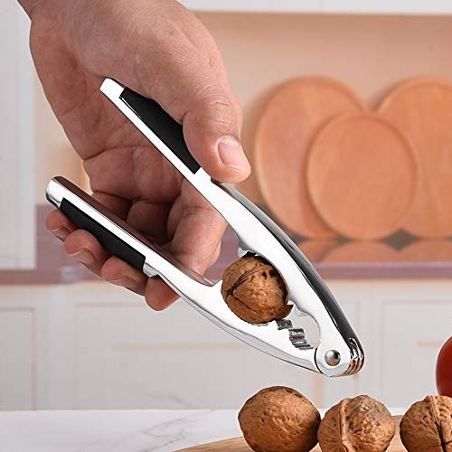 Nutcrackers Walnut Pecan Nut Cracker Heavy Duty Shell Cracker Seafood Walnut Opener Tool with Non-Slip Handle and 1 Pick