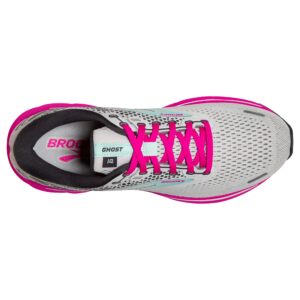 Brooks Women's Ghost 14 Neutral Running Shoe - Oyster/Yucca/Pink - 7.5 Medium