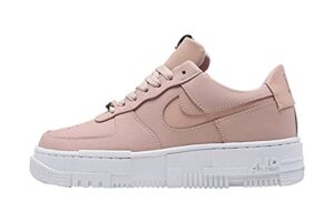 nike women's air force 1 pixel casual fashion sneaker ck6649-001, particle beige/black/white/particle beige, 8.5