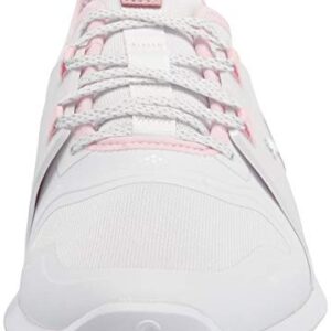 PUMA Women's Ignite Fasten8 Golf Shoe, White Silver-Pink Lady, 10