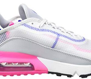 NIKE Women's Running Shoe, White Concord Pink Blast Pure Platinum, 9