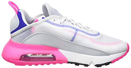 NIKE Women's Running Shoe, White Concord Pink Blast Pure Platinum, 9