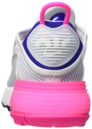 NIKE Women's Running Shoe, White Concord Pink Blast Pure Platinum, 9