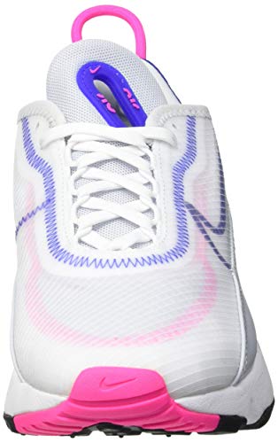 NIKE Women's Running Shoe, White Concord Pink Blast Pure Platinum, 9