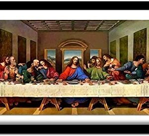 shuizemu Stamped Cross Stitch Kits Beginners Embroidery-Last Supper Jesus -11CT Pre-Printed Cross Stiching Supplies DIY Needlepoint Handicraft Crochet Gift Kit for Home Decor(16x20 inch)