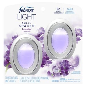 febreze light small spaces air freshener lavender, 2 count