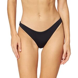 hurley womens bikini bottoms, black, large us