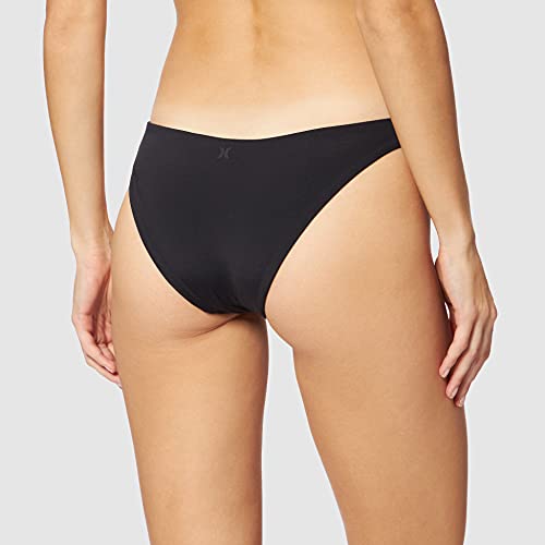 Hurley womens Bikini Bottoms, Black, Large US