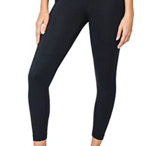 Yogalicious Lux High Waist Elastic Free Side Pocket Ankle Legging - Black - Medium