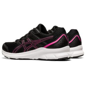 ASICS Women's Jolt 3 Running Shoes, 8.5, Black/HOT Pink