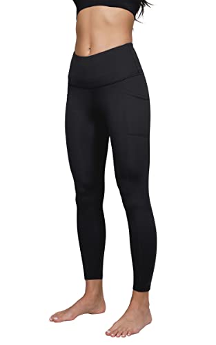 Yogalicious Lux High Waist Side Pocket Ankle Legging - Black - Small