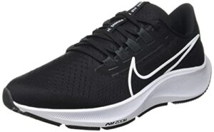 nike women's air zoom pegasus 38 running shoe, cw7358-002 (black/white, numeric_11)