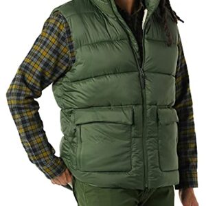 Amazon Essentials Men's Water-Resistant Sherpa-Lined Puffer Vest, Olive, X-Large