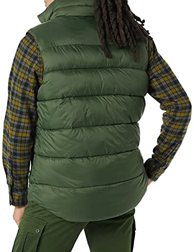 Amazon Essentials Men's Water-Resistant Sherpa-Lined Puffer Vest, Olive, X-Large