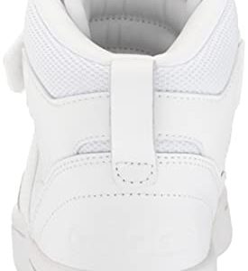 adidas Women's Postmove Mid Basketball Shoe, White/White/Grey One, 8