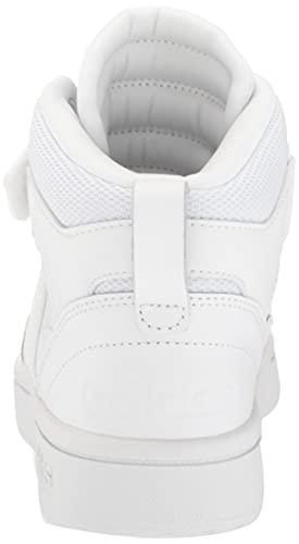 adidas Women's Postmove Mid Basketball Shoe, White/White/Grey One, 8