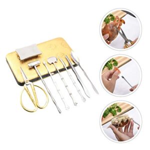 Hemoton 1 Set of 8pcs Seafood Tools Set Stainless Steel Crab Lobster Crackers Forks Opener Crab Mallets Shellers Spoon Fork Lobster Crab Sheller Opener Tools