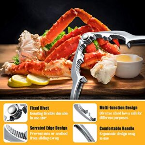 24Pcs Seafood Tools, Crab Crackers Nut Cracker Forks Set, Opener Shellfish Lobster Leg Sheller Knife Kitchen Accessories