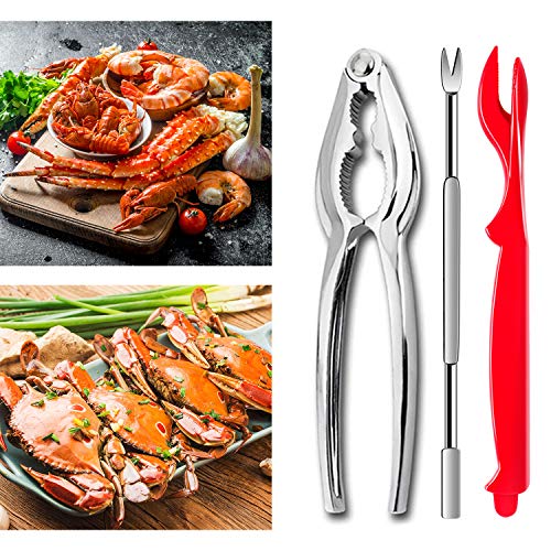 24Pcs Seafood Tools, Crab Crackers Nut Cracker Forks Set, Opener Shellfish Lobster Leg Sheller Knife Kitchen Accessories