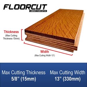 FLOORCUT Flooring Cutter 13", Cuts Vinyl Plank, Laminate, Engineered Hardwood, Siding, and More