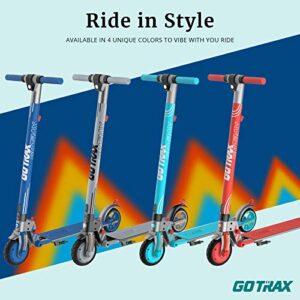 Gotrax Vibe Electric Kick Scooter, 6.5" Foldable Commuting Scooter for Kids 8-15, 12 MPH & 7 Miles Range E Kick Scooters for Kids, Teens, Boys and Girls (Gray)