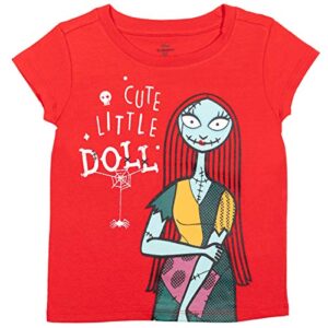 Disney Nightmare Before Christmas Jack Skellington Sally Big Girls 3 Pack T-Shirt 7-8