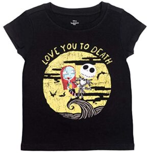 Disney Nightmare Before Christmas Jack Skellington Sally Big Girls 3 Pack T-Shirt 7-8