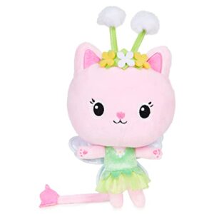 gabby’s dollhouse, 7-inch kitty fairy purr-ific plush toy, kids toys for ages 3 and up
