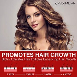 Maximilian Biotin and Collagen Shampoo for Thinning Hair and Hair Loss- Hair Growth Shampoo and Conditioner Set- Biotin Shampoo- Hair Shampoo- Hair Loss Shampoo- (2 x 16.9 Fl Oz / 500mL x 2)