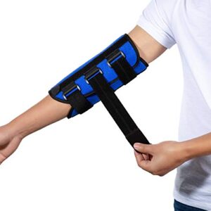 elbow brace, night splint support for cubital tunnel syndromean, ulnar nerve, stabilizer brace for fix elbow, prevent excessive bending at night, fits left and right arms,women, men (l)