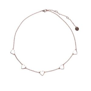 pura vida 14" rose gold lovestruck choker necklace - adjustable length, brass base - 3" extender