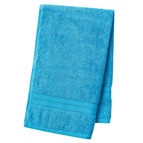 CANNON 70% Cotton 30% Bamboo 2 Bath, 2 Hand, 2 Washcloths Towel Set, 550 GSM, Super Absorbent, Breathable, Ultra Soft (Aquamarine)