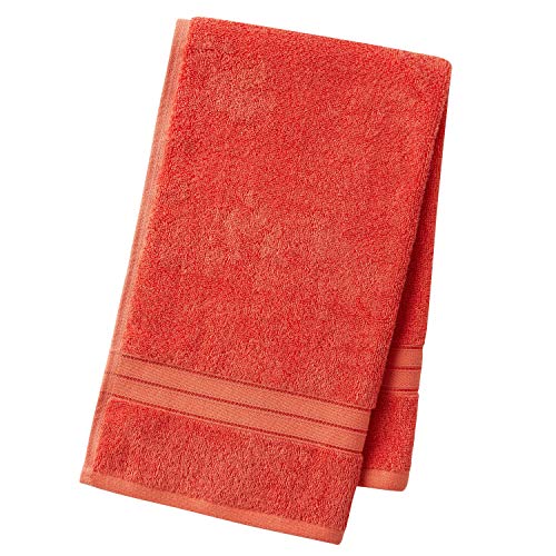 CANNON 70% Cotton 30% Bamboo 2 Bath, 2 Hand, 2 Washcloths Towel Set, 550 GSM, Super Absorbent, Breathable, Ultra Soft (Coral)