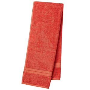 CANNON 70% Cotton 30% Bamboo 2 Bath, 2 Hand, 2 Washcloths Towel Set, 550 GSM, Super Absorbent, Breathable, Ultra Soft (Coral)