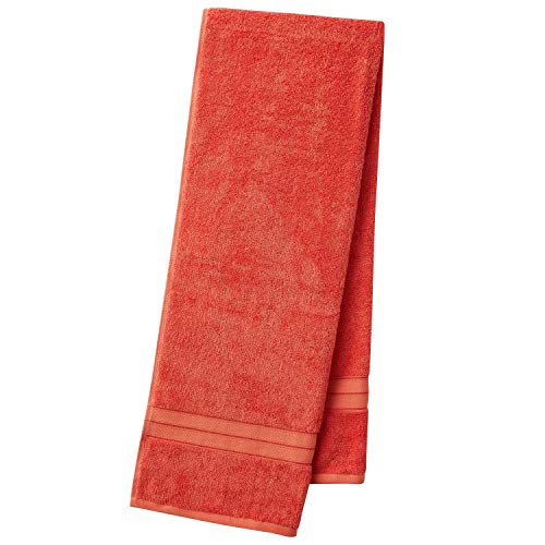 CANNON 70% Cotton 30% Bamboo 2 Bath, 2 Hand, 2 Washcloths Towel Set, 550 GSM, Super Absorbent, Breathable, Ultra Soft (Coral)