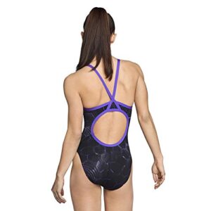 Speedo Women's Swimsuit One Piece Endurance+ Flyback Printed Adult Team Colors