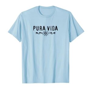 Pura Vida, Costa Rica, wave, sun, happiness, satisfaction T-Shirt