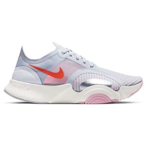 Nike SuperRep Go Womens Running Trainers CJ0860 Sneakers Shoes (US 7 Football Grey Bright Crimson 006)