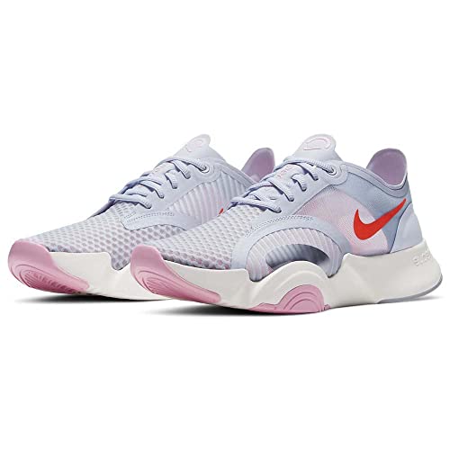 Nike SuperRep Go Womens Running Trainers CJ0860 Sneakers Shoes (US 7 Football Grey Bright Crimson 006)