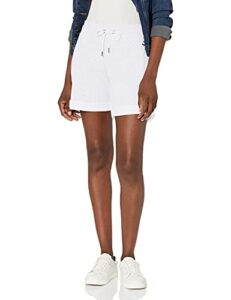 tommy hilfiger women's boy shorts, solid white, medium