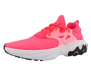 nike react presto unisex shoes size 10, color: pink/white/black