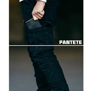 Pantete Mens Slim Fit Jeans 7 Pockets Stretch Skinny Denim Pencil Pants Nova Fashion