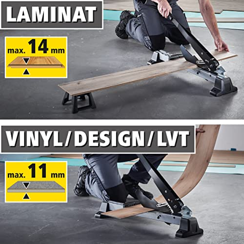 wolfcraft VLC 1000 Vinyl and Laminate Cutter I 6940000 I The professional and powerful cutter power for floorboards up to 14 mm thick