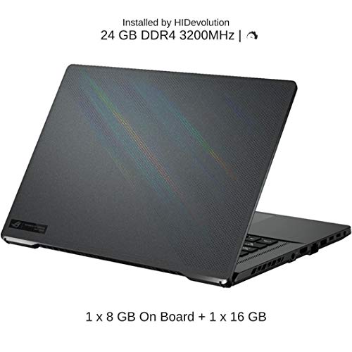 HIDevolution [2021] ASUS ROG Zephyrus G15 GA503QM 15.6" QHD 165Hz, 3.0 GHz AMD Ryzen 9 5900HS, RTX 3060, 24 GB 3200MHz RAM, 1 TB PCIe SSD, Eclipse Gray