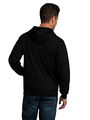 Fruit of the Loom Men's Eversoft Fleece Sweatshirts & Hoodies, Full Zip-Black, XX-Large