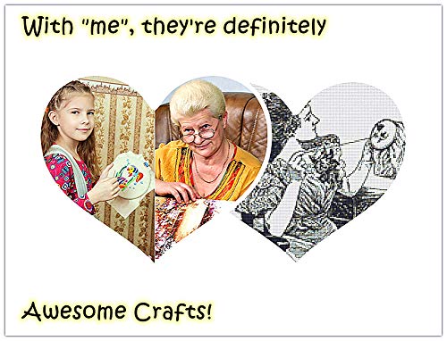 Cross Stitch Kits, Awesocrafts Sweet Home Easy Patterns Cross Stitching Embroidery Kit Supplies Christmas, Stamped or Counted (Sweet Home, Counted)